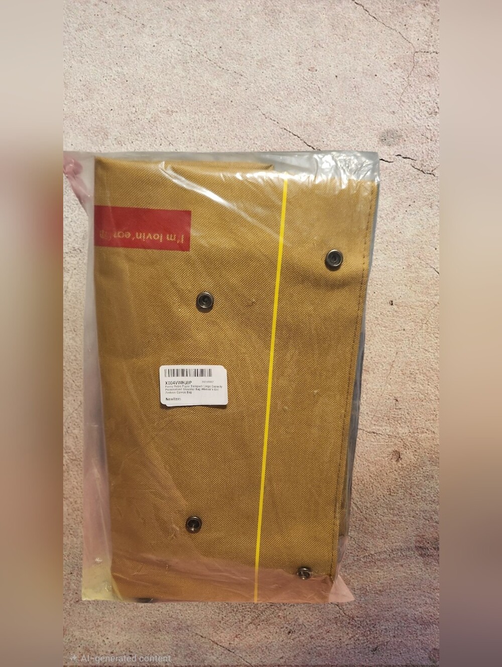 Brown Canvas Roll-Top McDonalds Backpack with Yellow Accent. HOT ITEM! - Picture 12 of 12